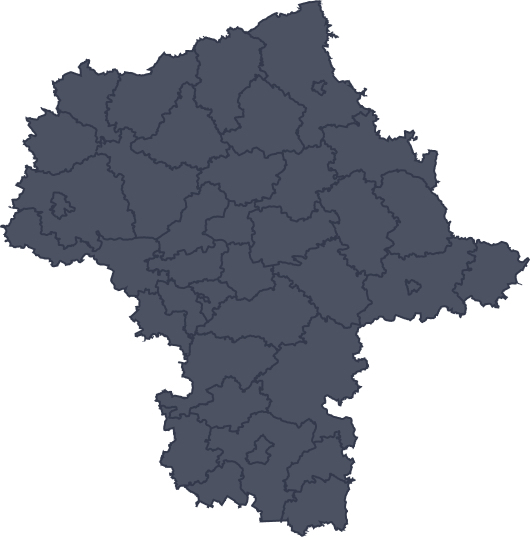 Mapa województwa miejscowości Jedlnia-Letnisko