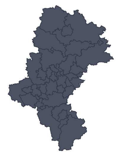 Mapa województwa miejscowości Gierałtowice